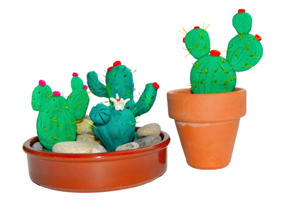 Cactus de plastilina: manualidad infantil fácil, bonita y creativa